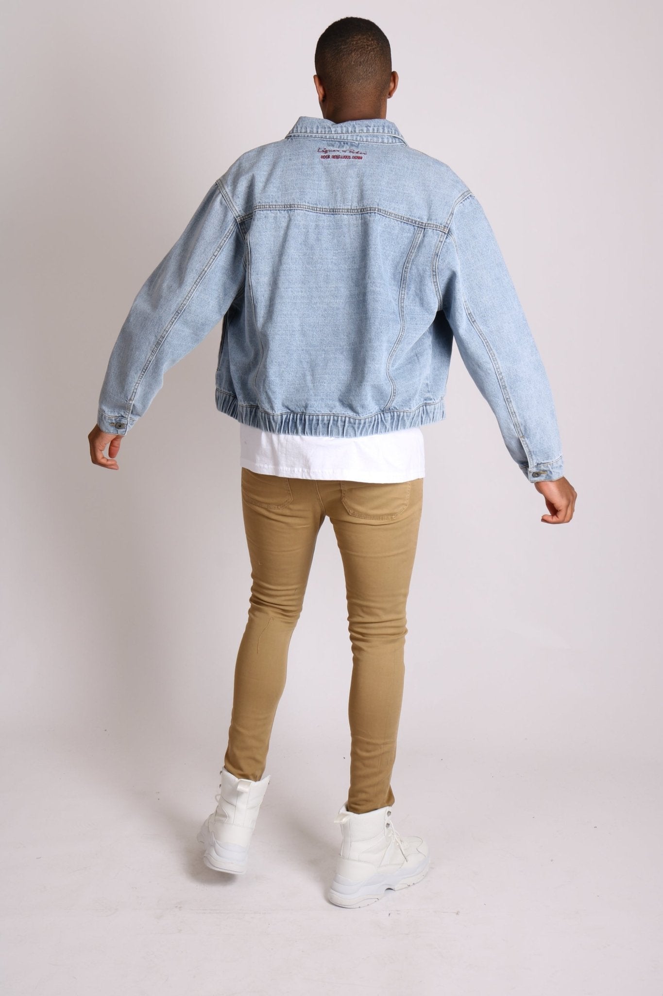 Stretch Skinny Denim Jeans In Tan - Liquor n Poker