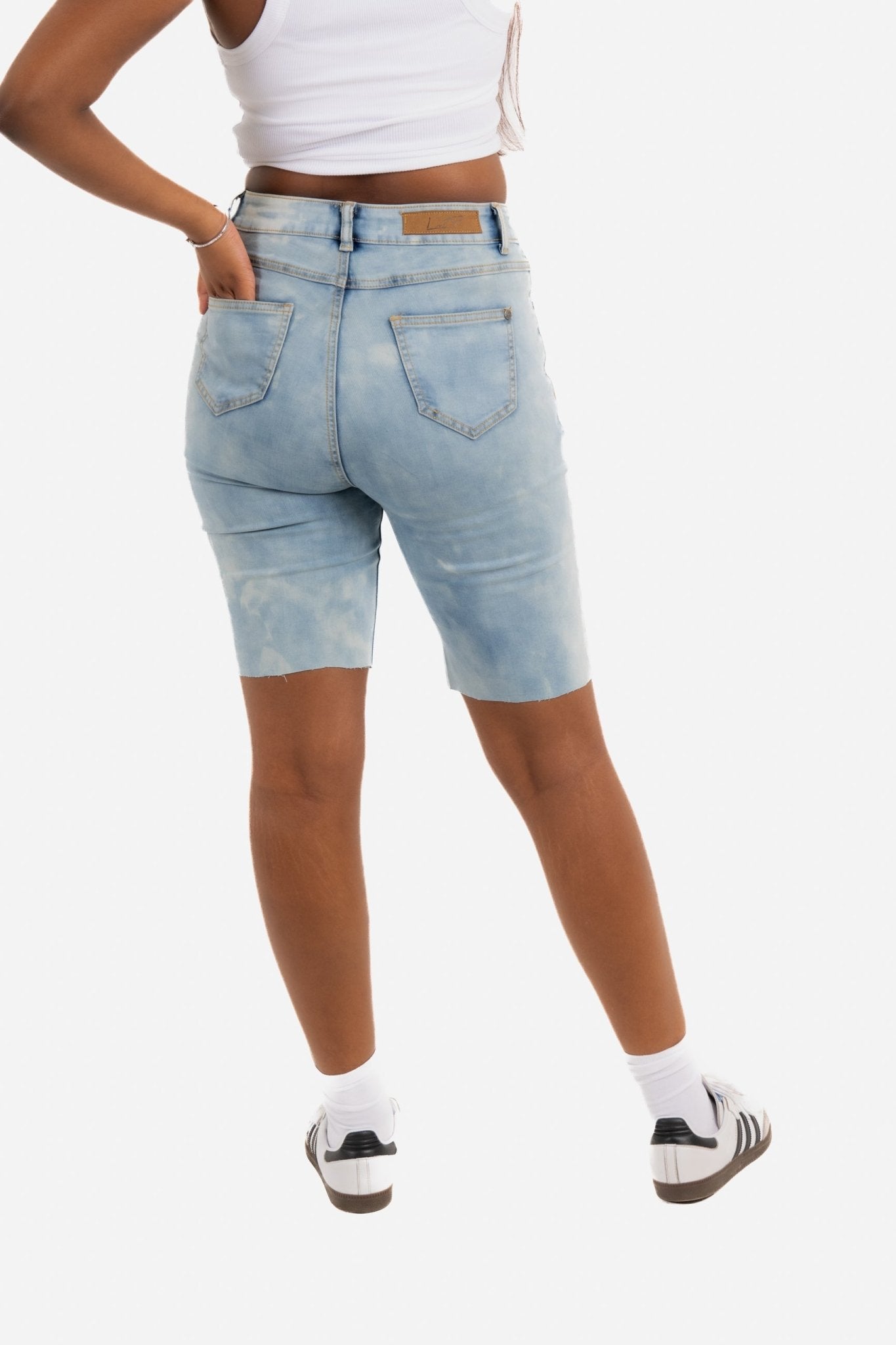 Super Stretch Denim Cycling Shorts - Liquor n Poker