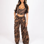 Tie - Dye Orange Raw Edge Denim Corset - Liquor n Poker