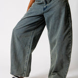 Tinted Wash Textured Denim Horseshoe Jeans - Liquor n Poker