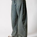 Tinted Wash Textured Denim Horseshoe Jeans - Liquor n Poker