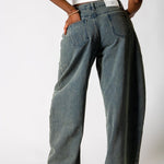 Tinted Wash Textured Denim Horseshoe Jeans - Liquor n Poker
