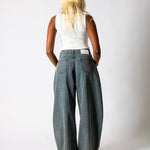 Tinted Wash Textured Denim Horseshoe Jeans - Liquor n Poker