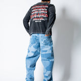 Tonal Camo Super Baggy Jeans - Liquor n Poker