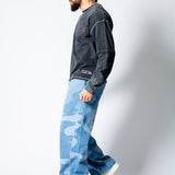 Tonal Camo Super Baggy Jeans - Liquor n Poker