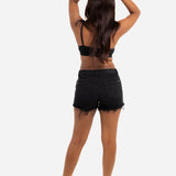 Topeka Denim Shorts In Black - Liquor n Poker