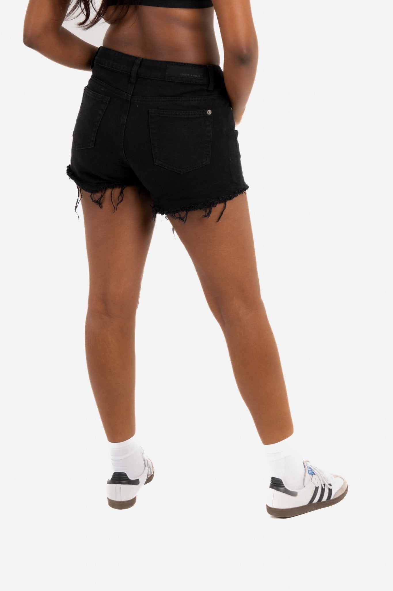 Topeka Denim Shorts In Black - Liquor n Poker