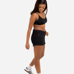 Topeka Denim Shorts In Black - Liquor n Poker