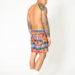 Ubuntu Retro Kaleidoscope Printed Shorts - Liquor n Poker