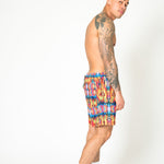 Ubuntu Retro Kaleidoscope Printed Shorts - Liquor n Poker