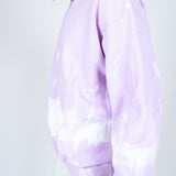 Unisex Candy Sweatshirt With Tie Dye Stripe In Lilac - Liquor n Poker
