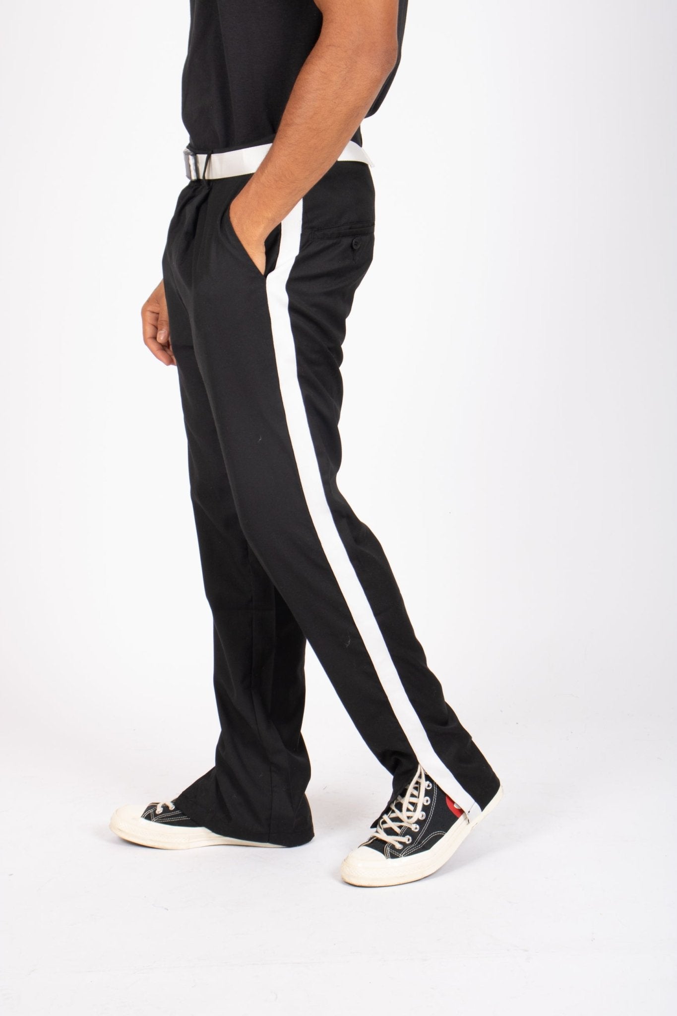 Utility Straight Leg Side Stripe Trousers - Liquor n Poker