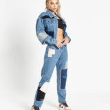 Vagabond Patchwork Denim Jacket - Liquor n Poker