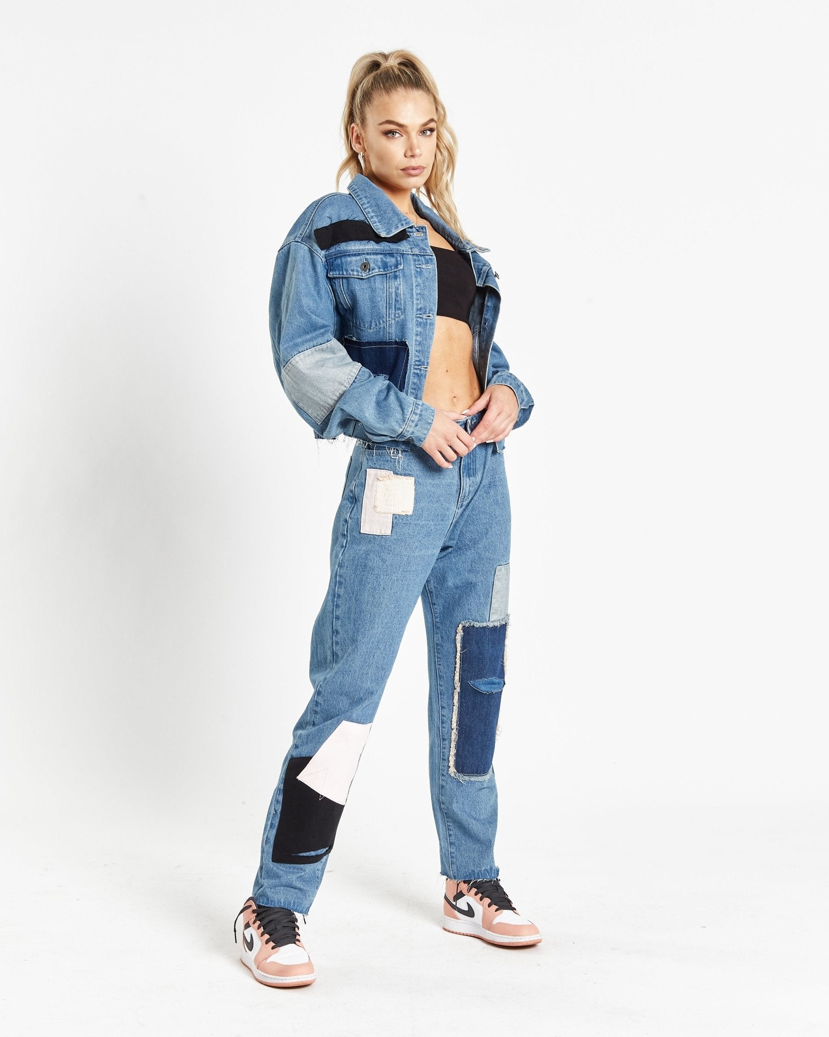 Vagabond Patchwork Denim Jacket - Liquor n Poker