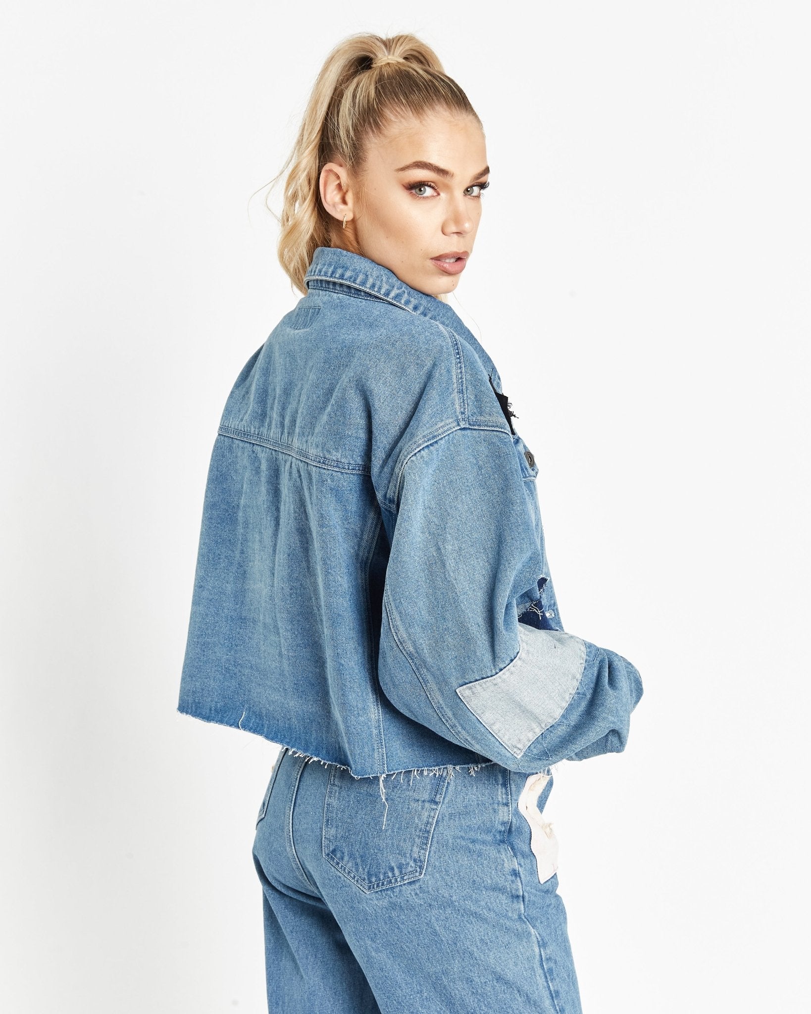Vagabond Patchwork Denim Jacket - Liquor n Poker