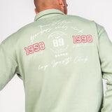 Varsity Rubgy Shirt With Club Embroidery In Sage - Liquor n Poker