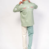 Varsity Rubgy Shirt With Club Embroidery In Sage - Liquor n Poker