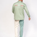 Varsity Rubgy Shirt With Club Embroidery In Sage - Liquor n Poker