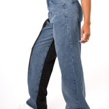 Vice - Versa Two Tone Mom Jean - Liquor n Poker