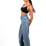 Vice - Versa Two Tone Mom Jean - Liquor n Poker