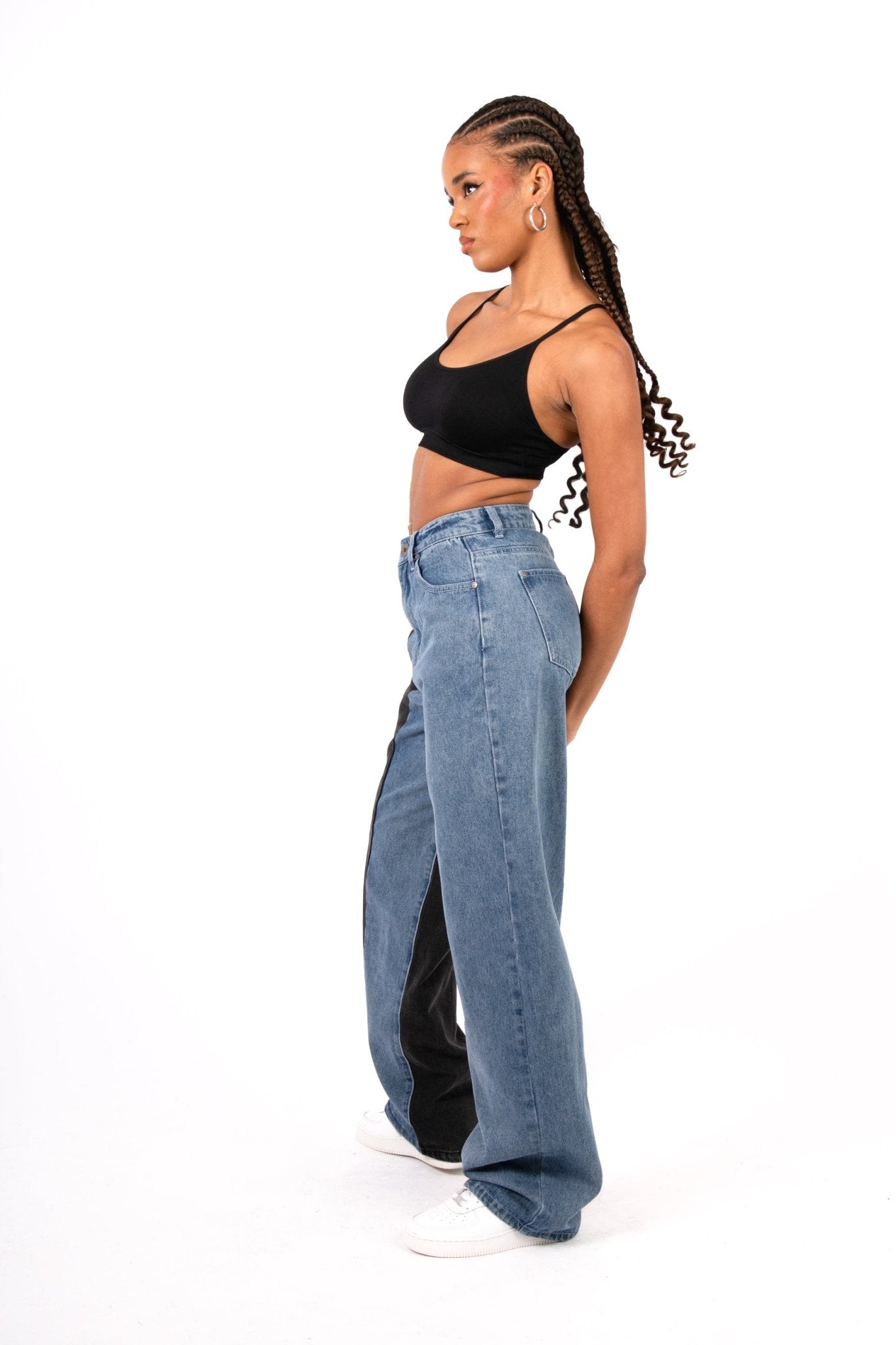 Vice - Versa Two Tone Mom Jean - Liquor n Poker