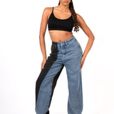 Vice - Versa Two Tone Mom Jean - Liquor n Poker