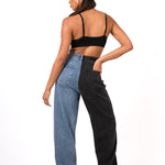 Vice - Versa Two Tone Mom Jean - Liquor n Poker