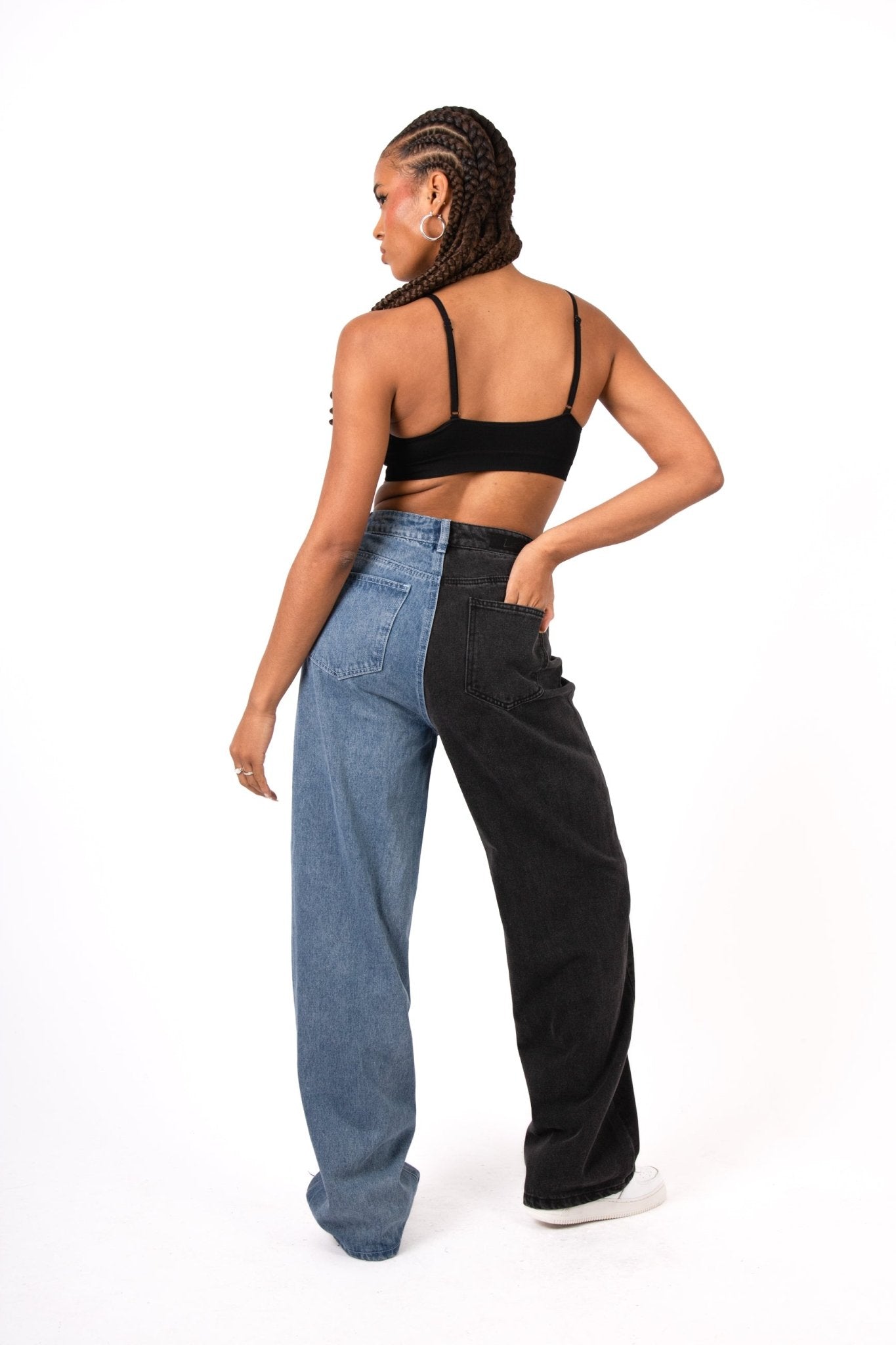 Vice - Versa Two Tone Mom Jean - Liquor n Poker