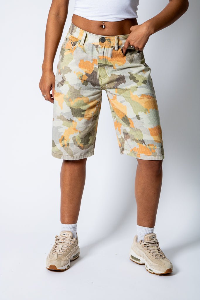 Vintage Camo Denim Jorts - Liquor n Poker