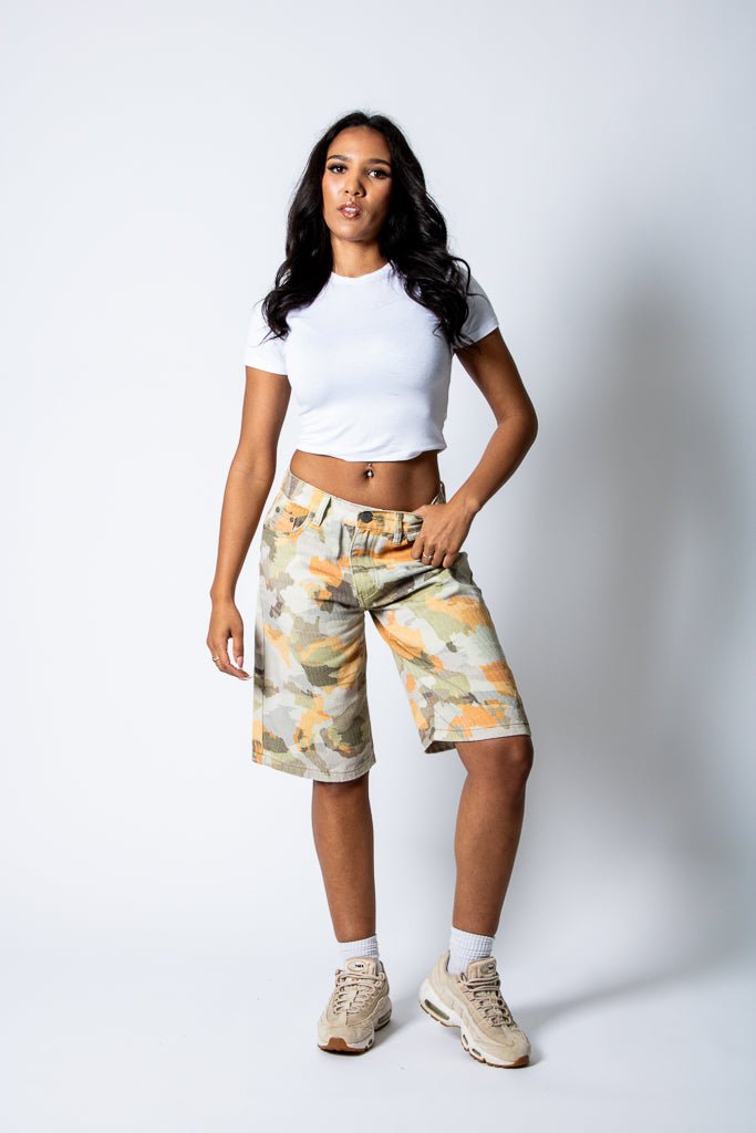 Vintage Camo Denim Jorts - Liquor n Poker