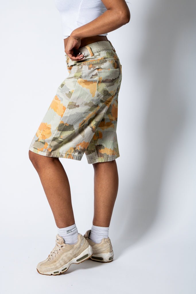 Vintage Camo Denim Jorts - Liquor n Poker