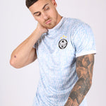 Vintage Football Shirt Members Only Club Jersey In Baby Blue - Liquor n Poker