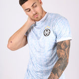 Vintage Football Shirt Members Only Club Jersey In Baby Blue - Liquor n Poker