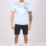 Vintage Football Shirt Members Only Club Jersey In Baby Blue - Liquor n Poker