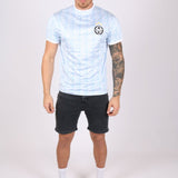 Vintage Football Shirt Members Only Club Jersey In Baby Blue - Liquor n Poker