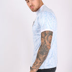 Vintage Football Shirt Members Only Club Jersey In Baby Blue - Liquor n Poker