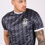 Vintage Football Shirt Members Only Club Jersey In Black - Liquor n Poker