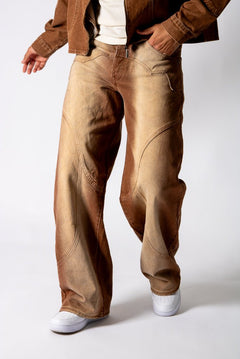 Vintage Sand Wash Super Baggy Jeans - Liquor n Poker