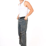 Vintage Wash Straight Leg Buckle Jean - Liquor n Poker