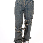 Vintage Wash Straight Leg Buckle Jean - Liquor n Poker