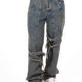 Vintage Wash Straight Leg Buckle Jean - Liquor n Poker