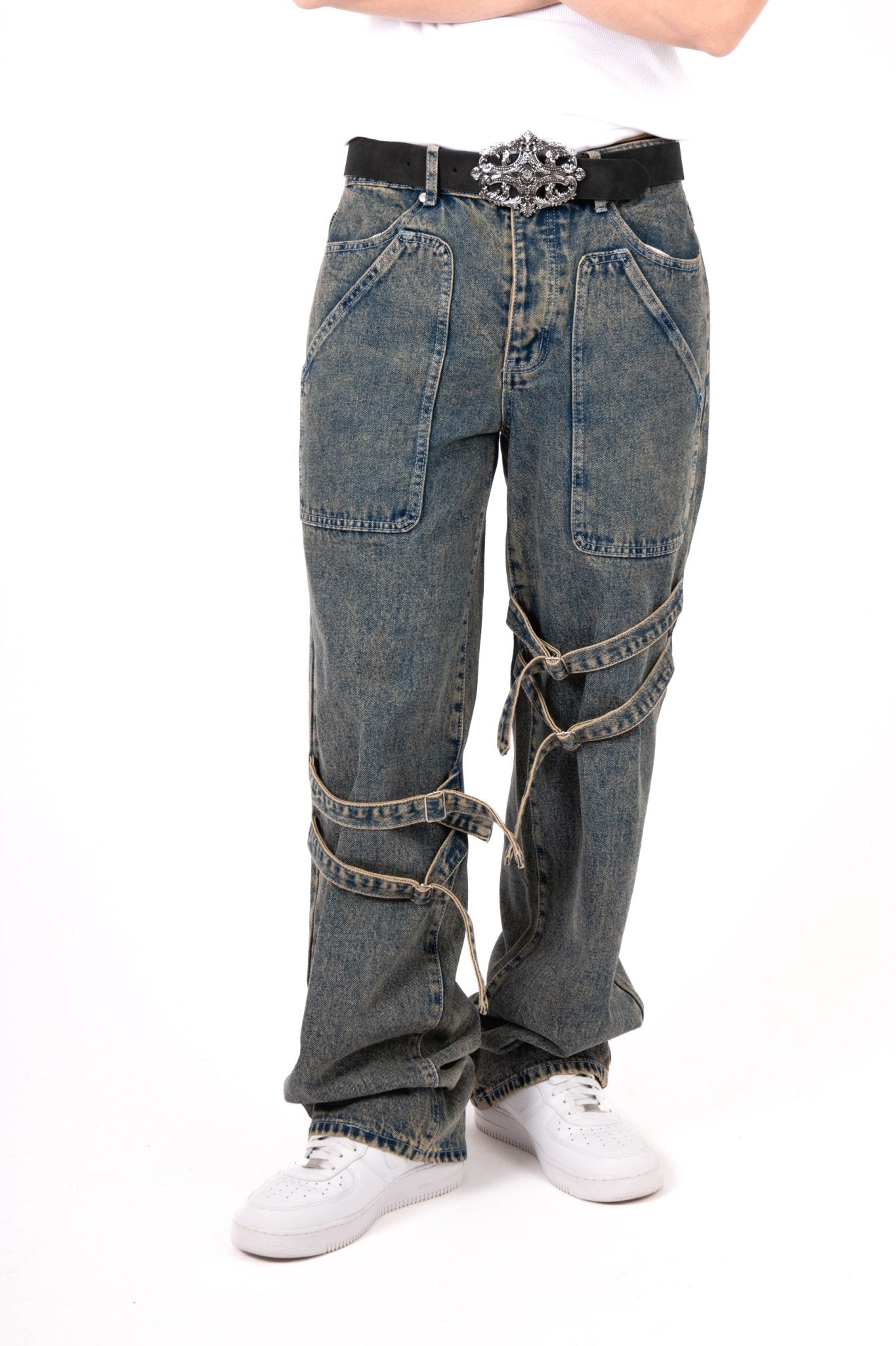 Vintage Wash Straight Leg Buckle Jean - Liquor n Poker