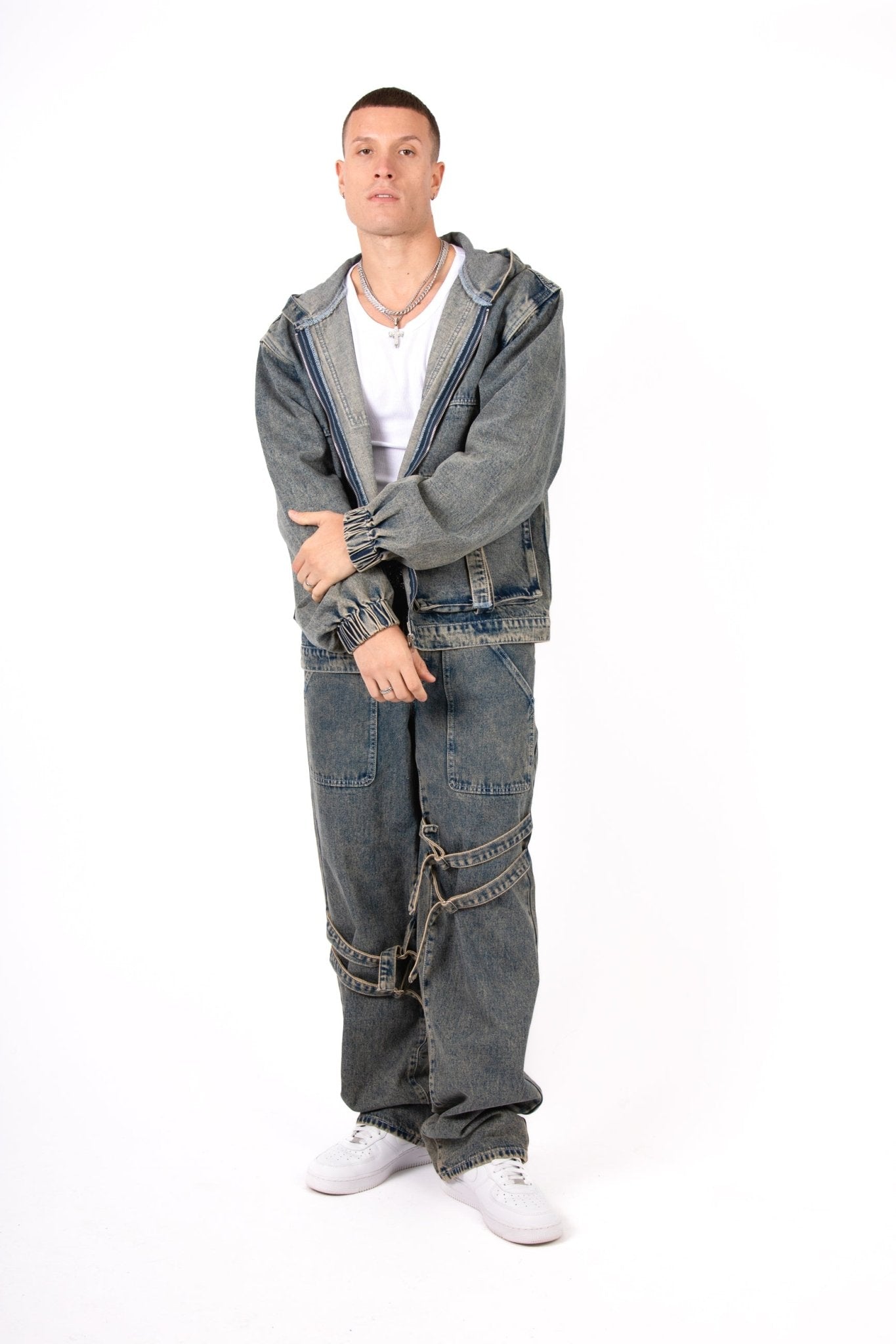 Vintage Wash Straight Leg Buckle Jean - Liquor n Poker