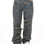 Vintage Wash Straight Leg Buckle Jean - Liquor n Poker