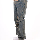 Vintage Wash Straight Leg Buckle Jean - Liquor n Poker