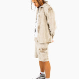 Washed Acid Beige Corduroy Relaxed Shirt - Liquor n Poker