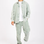 Washed Acid Green Corduroy Relaxed Shirt - Liquor n Poker