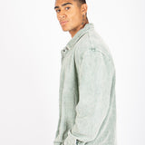 Washed Acid Green Corduroy Relaxed Shirt - Liquor n Poker