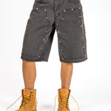 Washed Black Carpenter Jorts - Liquor n Poker