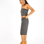 Washed Black Carpenter Jorts - Liquor n Poker